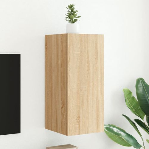 Ścienna szafka TV z LED, dąb sonoma, 30,5x35x70 cm na Arena.pl
