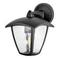 Lampa Kinkiet Ogrodowy Zewnętrzny Dół CZARNY LED