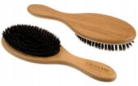 Naturalna BAMBUSOWA SZCZOTKA DO WŁOSÓW drewniana z włosiem dzika GlossyMe