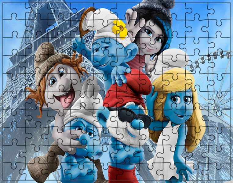 Puzzle Smerfy zdjęcie 1