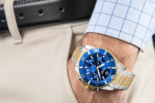 zegarek męski giewont chronograph sapphire multikolor gw3970-b5 na Arena.pl