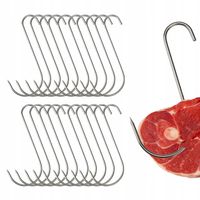 S-417 Haki wędzarnicze 17cm do wędzenia wędlin szynki duże grube mocne LUX