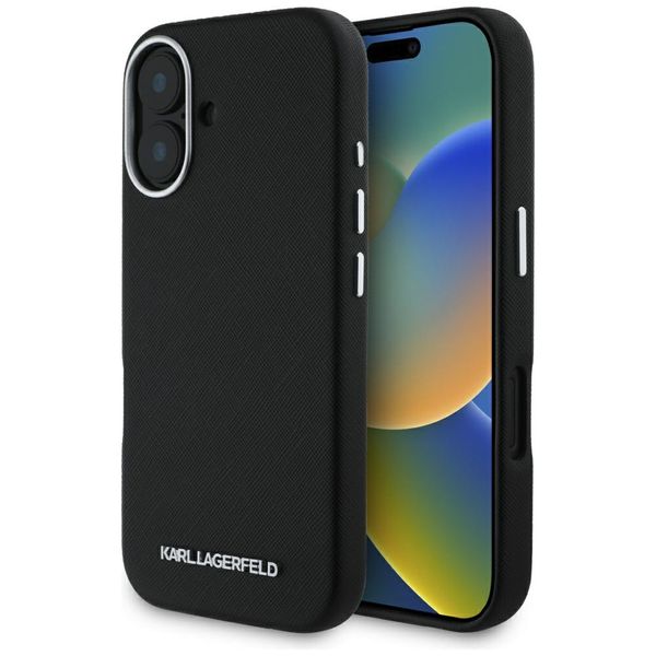 Etui Karl Lagerfeld do iPhone 16, Czarny, MagSafe zdjęcie 1