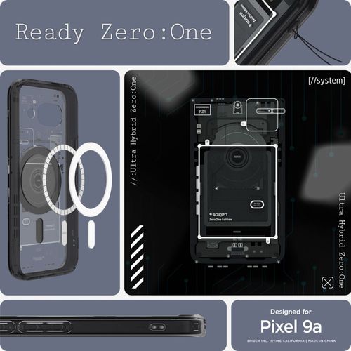 spigen ultra hybrid mag magsafe google pixel 9a zero one black na Arena.pl