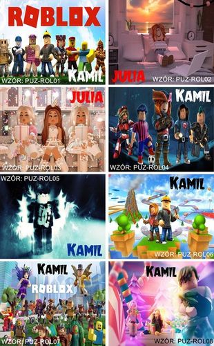 Puzzle ROBLOX A3 252el z Własnym Nadrukiem Dowolne IMIĘ Pudełko na Arena.pl