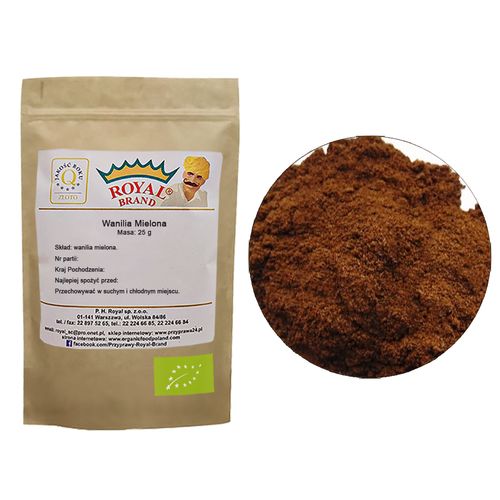Wanilia w proszku mielona BIO laski wanilii 25 g bez dodatków ekologiczna na Arena.pl