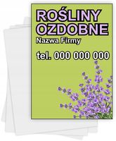 ulotki A6 reklamowe firmowe 5000 szt różne wzory ROŚLINY OZDOBNE