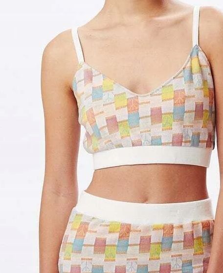 Obey Adelie Jacquard Bra Top M zdjęcie 3