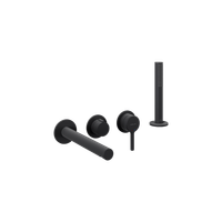 Pi Zestaw prysznicowo-wannowy podtynkowy , 2 funkcyjny, Dry box, czarny mat
