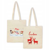 Eko Torba z imieniem PREZENT RENIFERY ŚWIĘTA