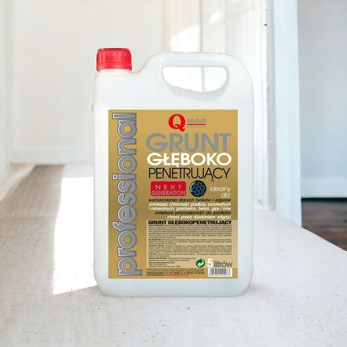 Qmar grunt głębokopenetrujący 5L do ścian elewacji beton tynk gips zapraw na Arena.pl