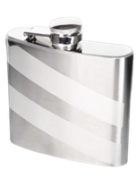 Elegancka Piersiówka Stalowa Gentelo 180 Ml W Czarnym Pudełku