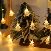 LAMPKI CHOINKOWE CHOINKI 10 LED LAMPKI NA BATERIE BIAŁE CIEPŁE