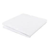 Prześcieradło z gumką na materace dziecięce białe - 120 x 60 cm