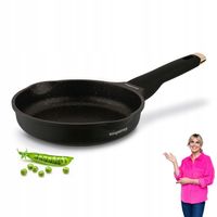 Marmurowa PATELNIA INDUKCJA NIEPRZYWIERAJĄCA patelnia MAŁA 20cm Black Rose