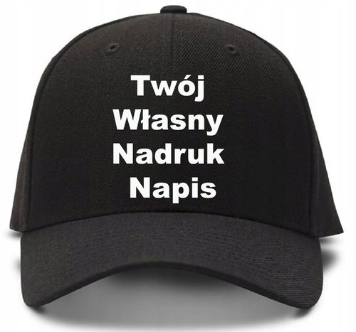 Czapka z Daszkiem Twój Własny Nadruk Jednokolorowy na Arena.pl