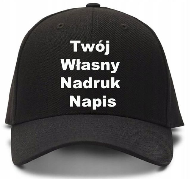 Czapka z Daszkiem Twój Własny Nadruk Jednokolorowy zdjęcie 1