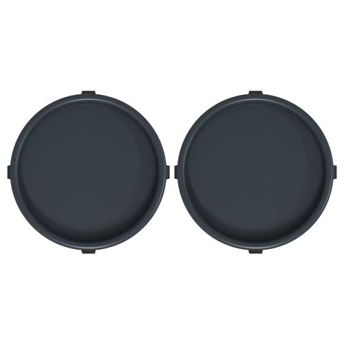 Podstawki pod donicę, z kółkami, 2 szt., szare, 34 cm, 35 kg na Arena.pl