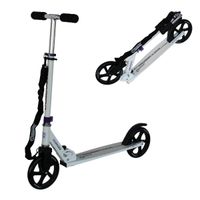 hulajnoga składana z paskiem transportowym  master cruiser 200 mm biała