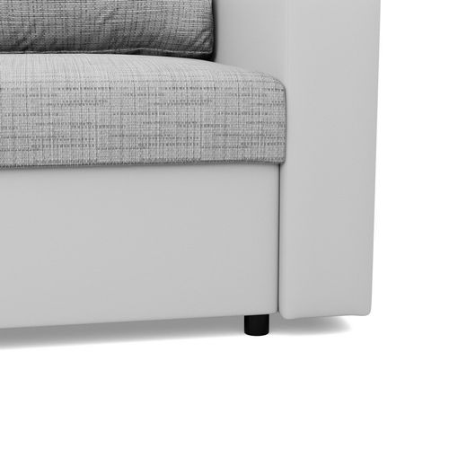 Narożnik uniwersalny, CAPERO, ekoskóra, 231x140x92 cm, biały| TYLETEGOTU na Arena.pl