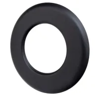 Rozeta Maskująca Metalowa Okrągła Czarny Mat Rur Kominowych Pellet 100 mm