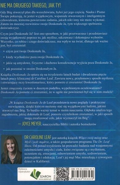 Doskonałe Ja - dr Caroline Leaf - oprawa miękka zdjęcie 1