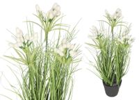 TRAWA W DONICZCE SZTUCZNA ROŚLINA KWIATY 45CM