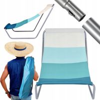 LEŻAK FOTEL OGRODOWY PLAŻOWY TURYSTYCZNY SKŁADANY KRZESŁO WYGODNY POKROWIEC