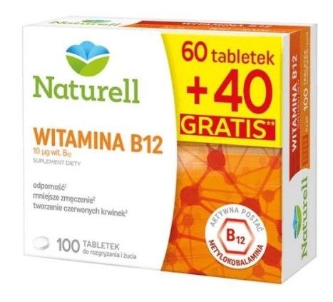 Naturell Witamina B12 100 tabletek zdjęcie 1