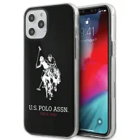 us polo ushcp12ltpuhrbk iphone12 pro max 6,7 czarny/black shiny big logo