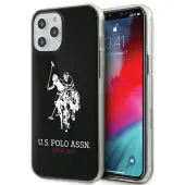 us polo ushcp12ltpuhrbk iphone12 pro max 6,7 czarny/black shiny big logo