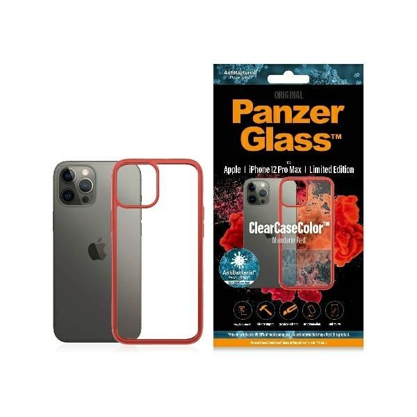 PanzerGlass ClearCase iPhone 12 Pro Max Mandarin Red AB zdjęcie 1