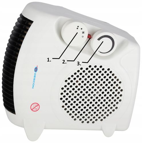 Termowentylator Grzejnik Farelka 2000W Termostat pionowy poziomy na Arena.pl