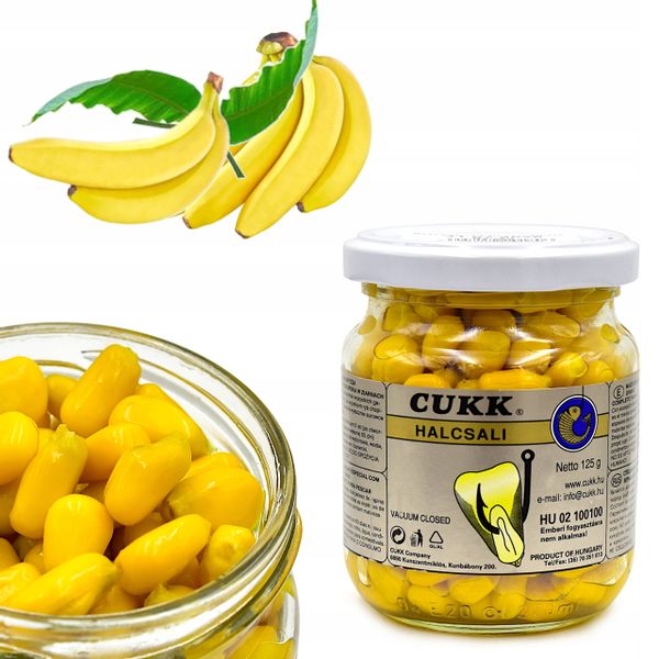 Przynęta naturalna kukurydza Cukk Banan 125g zdjęcie 1