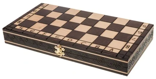 GRA 2w1 SZACHY - WARCABY M - DREWNIANE 35 x 35 cm na Arena.pl