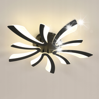 LAMPA SUFITOWA WISZĄCA LED ZYRANDOL CZARNY NOWOCZESNY 50W 4500K