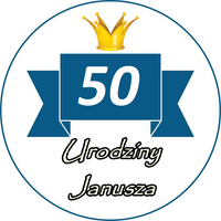 Opłatek na tort Urodziny 18 30 40 50 60  Okazjonalny