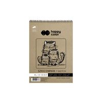 SZKICOWNIK NA SPIRALI A5 30+30 HAPPY COLOR 5905130007767