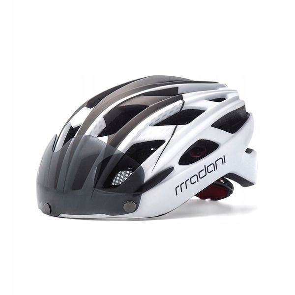 Kask rowerowy z szybą HT19 - madani zdjęcie 10