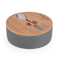 CUKIERNICA PORCELANOWA  BAMBUS KONIGHOFFER SZARA