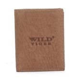 Portfel męski pionowy Wild Tiger - jasnobrązowy
