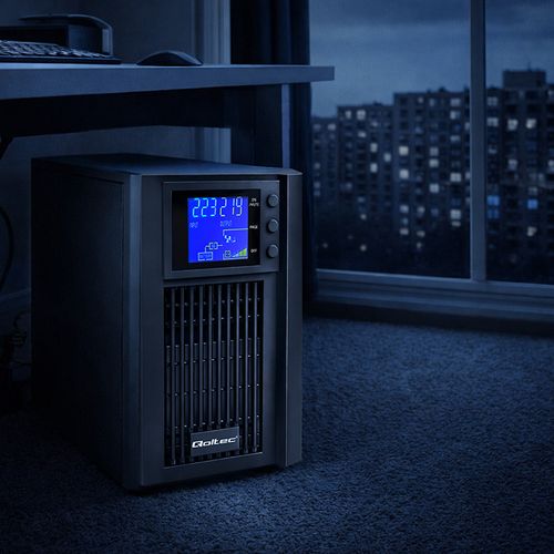 Qoltec UPS 3kVA 2400W Pure Sine Wave AVR LCD na Arena.pl