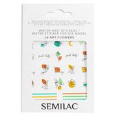 SEMILAC Naklejki wodne do paznokci Art Flowers 16