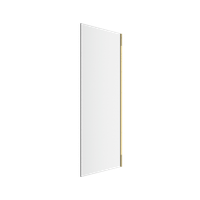 Rols ścianka prysznicowa boczna 80 cm powłoka Clean Control, złoty połysk