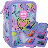 Piórnik 3-komorowy z wyposażeniem Coolpack Jumper 3 Sew Heart