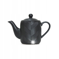 Ceramiczny zaparzacz do kawy i herbaty 900ml Geometry Black MR-20003-08