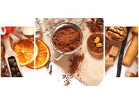 80X40CM DOMOWE CIASTECZKA TRÓJ OBRAZ