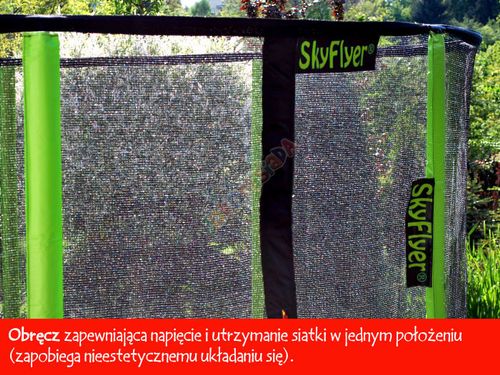 TRAMPOLINA SKYFLYER RING 2in1 366CM 12FT + Gratisy na Arena.pl