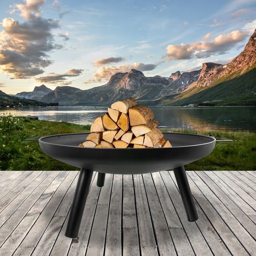 Grill Palenisko Czarne Ogrodowe Misa 58cm Stalowe Solidne Duże Do Ogniska na Arena.pl