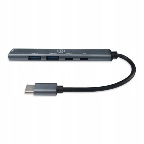 HUB USB-C Rozgałęźnik Rozdzielacz Portów Adapter SLIM 3x USB 2x USB-C PD na Arena.pl